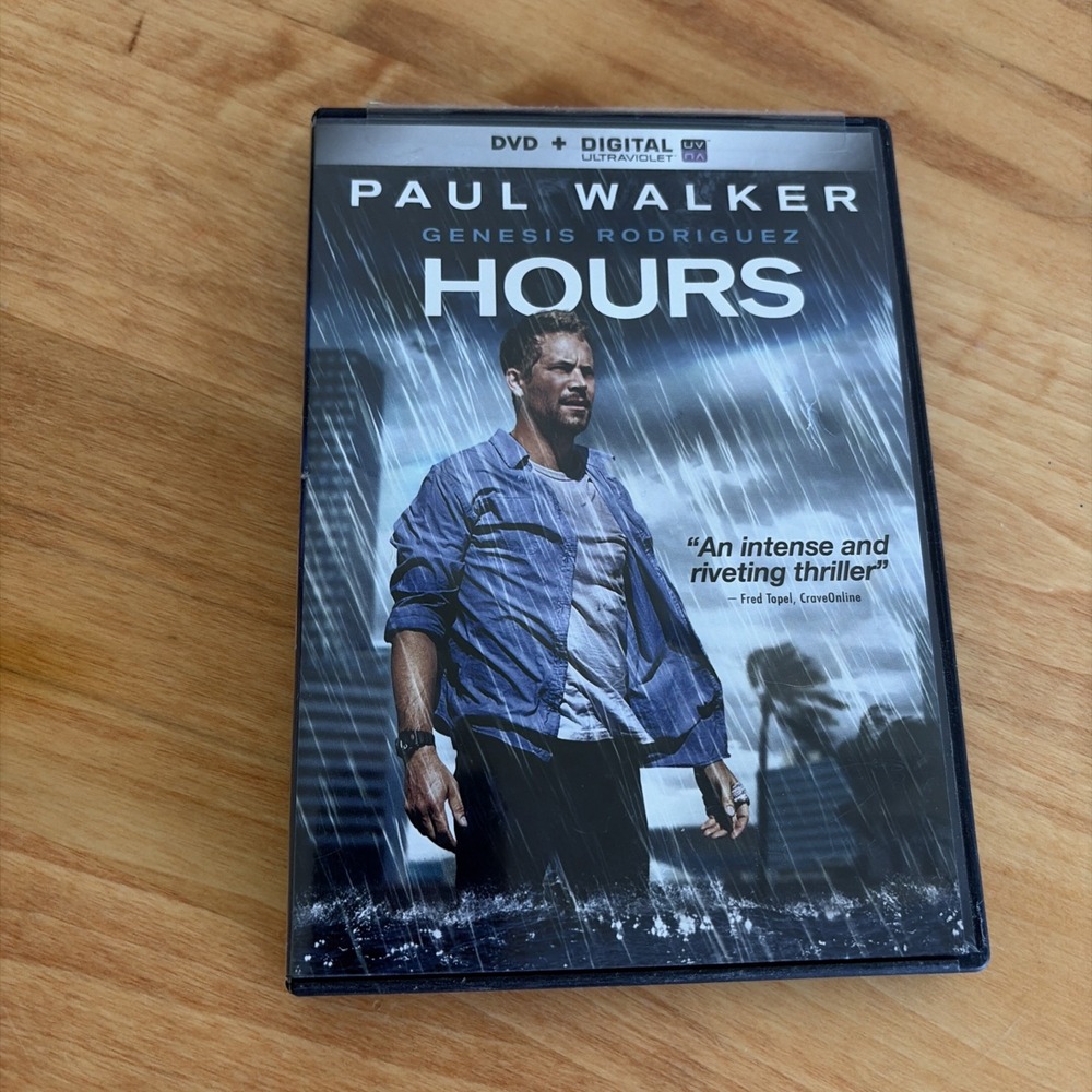 Hours DVD Paul Walker Genesis Rodriguez Movie Action Thriller